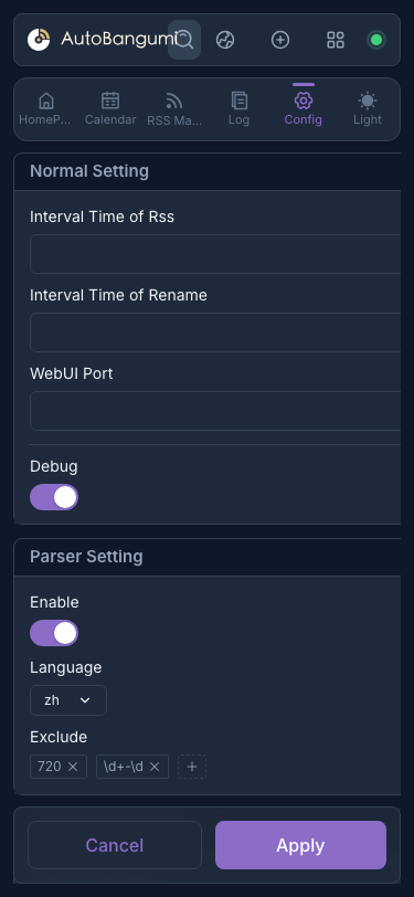 Search Provider Settings